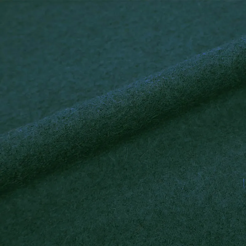 100% Boiled Wool - Dark Blue/Green