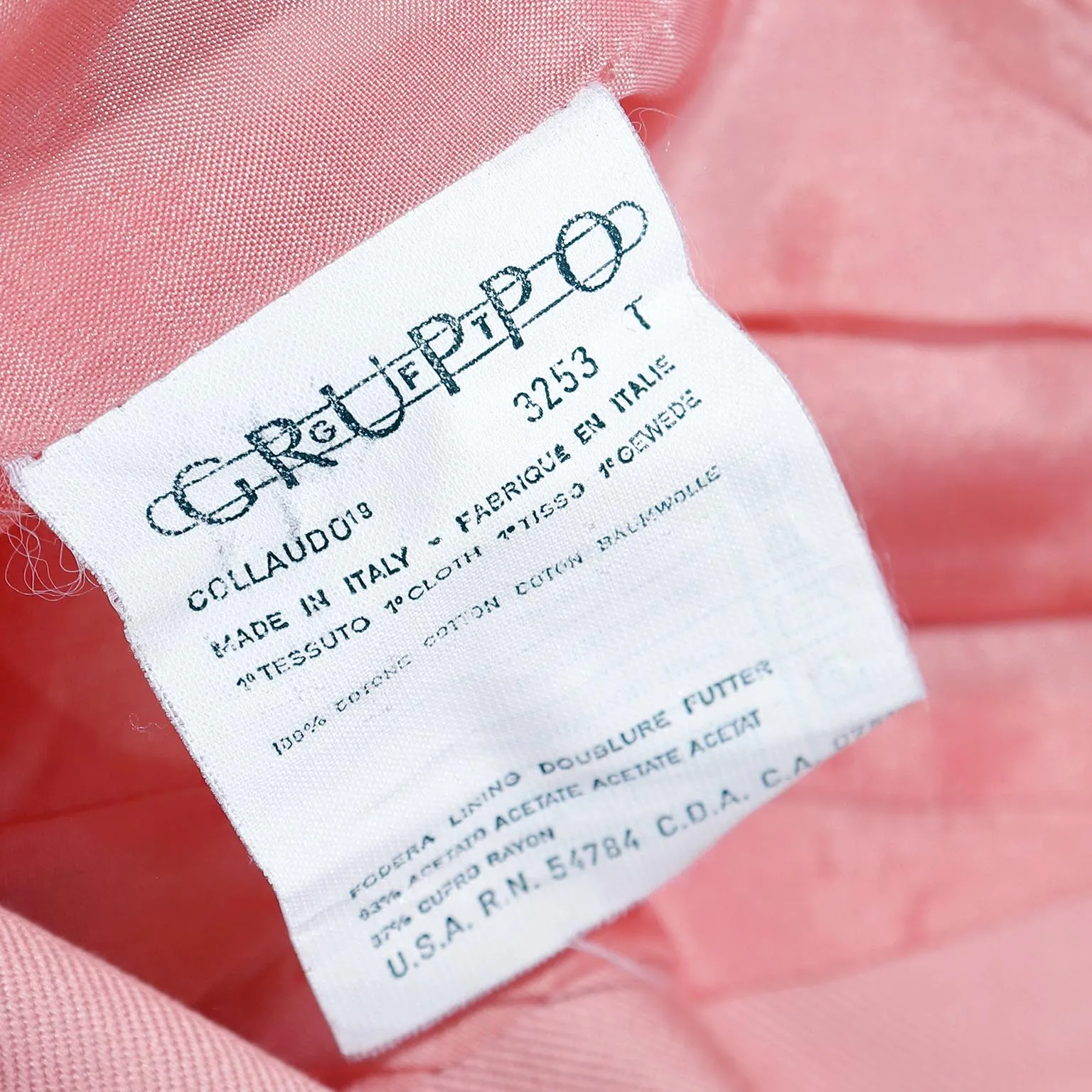 1990s Claude Montana Peach Cotton Quilted Zip Front Mini Dress