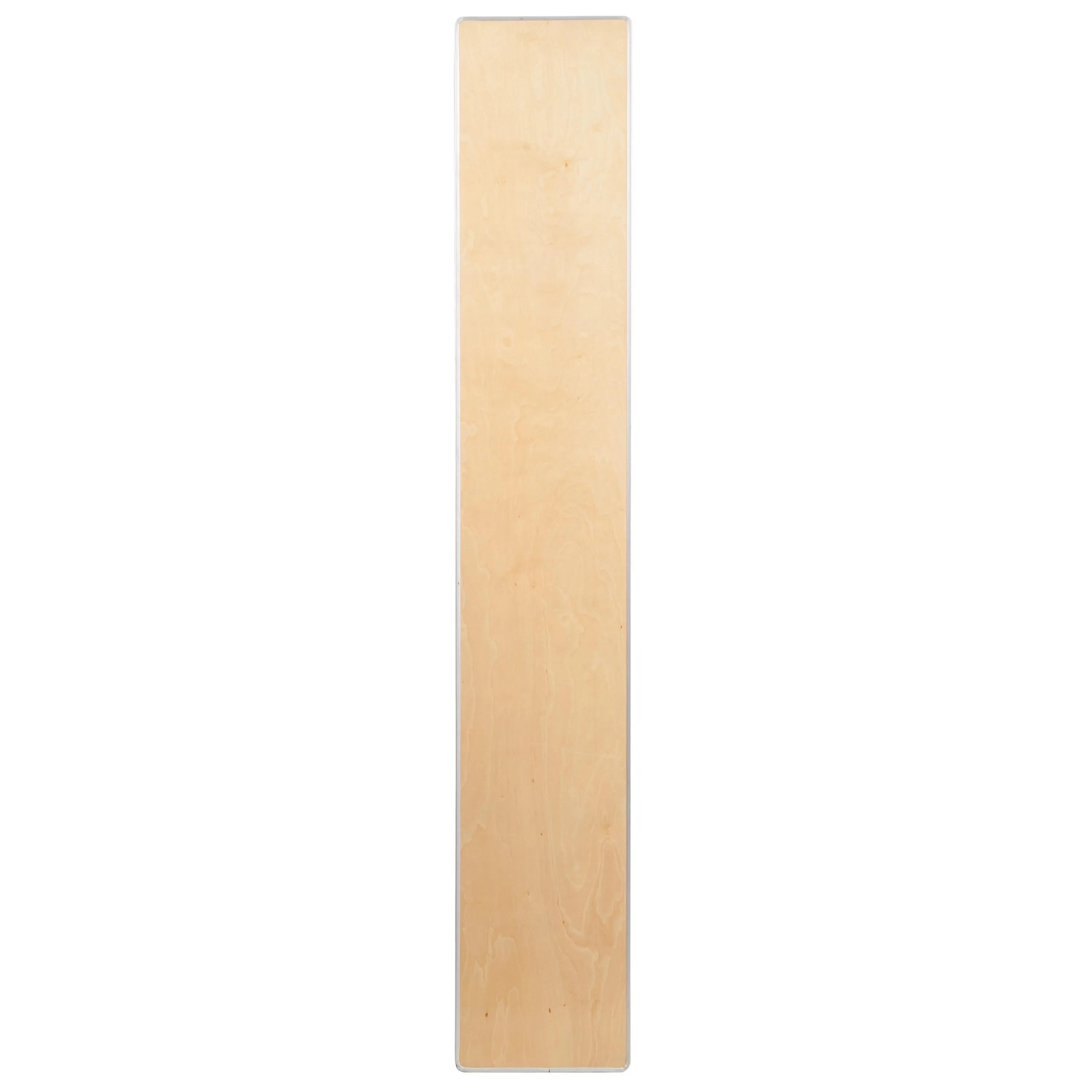 72'' x 12'' x 12'' Birchwood Bar Top Riser with Silver Legs