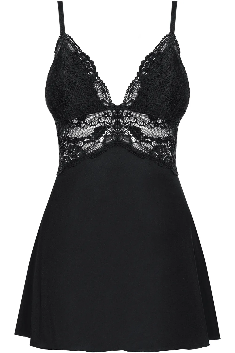 810 Babydoll & Thong Black