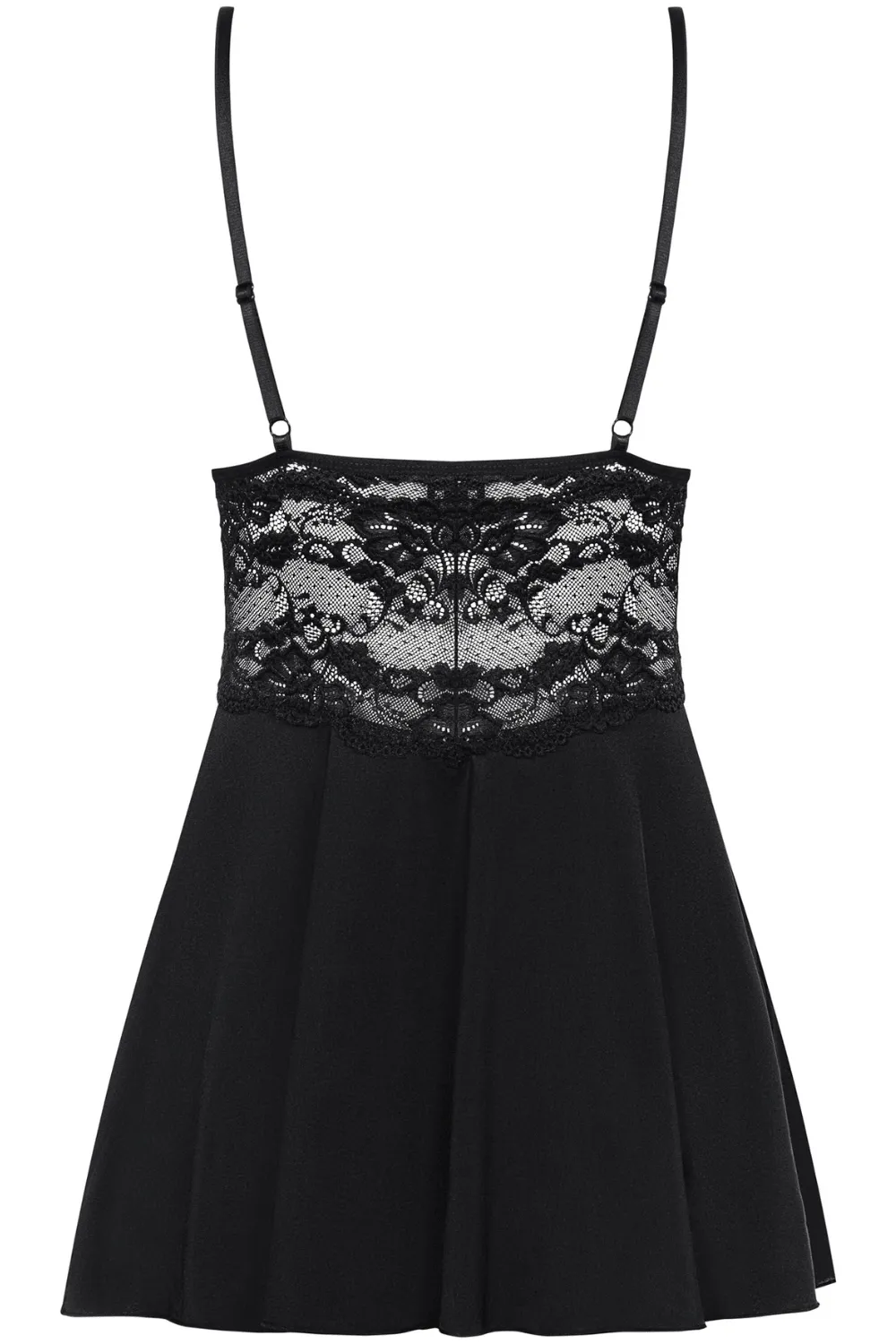 810 Babydoll & Thong Black