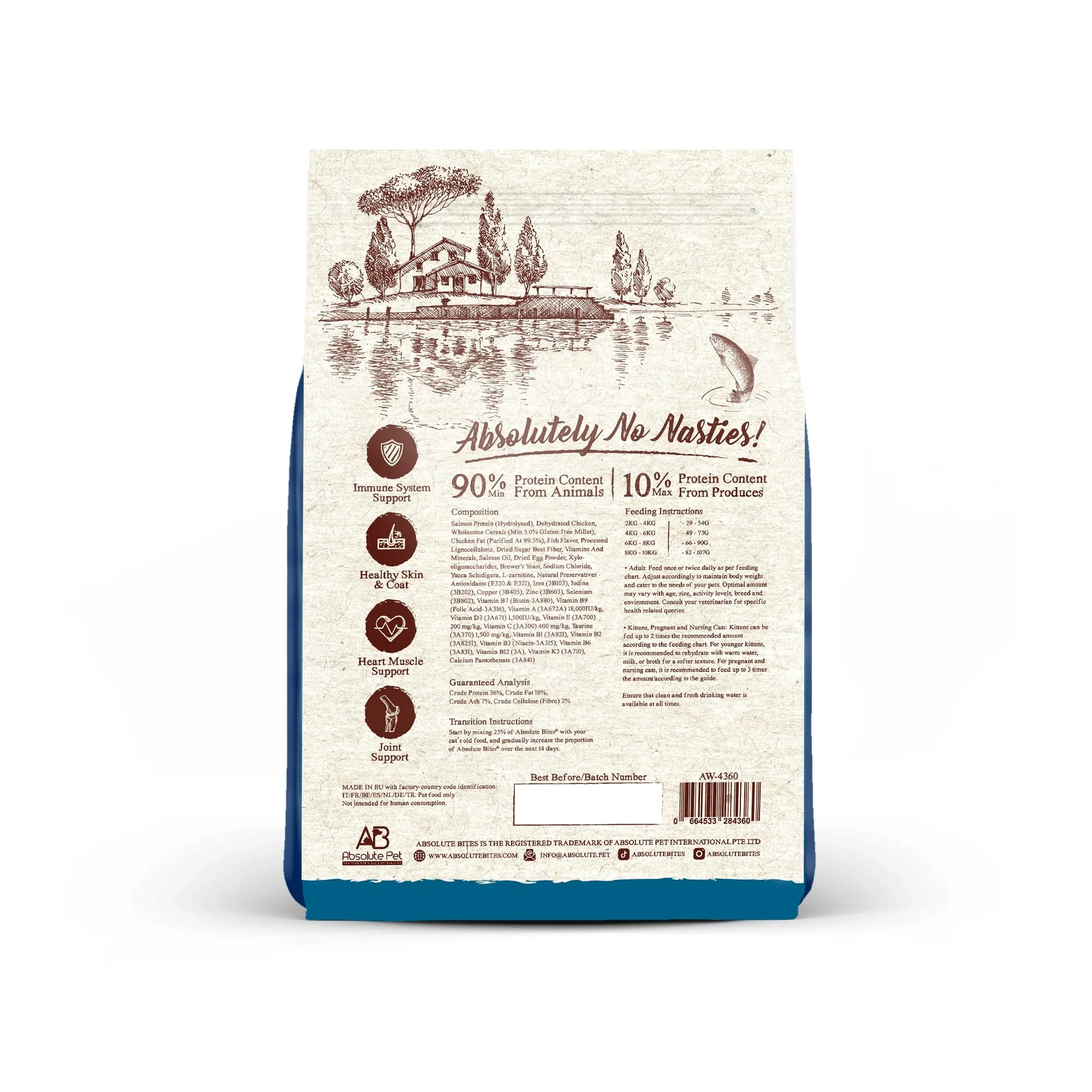 Absolute Bites Wild Age Dry Cat Food - Salmon (Sample)