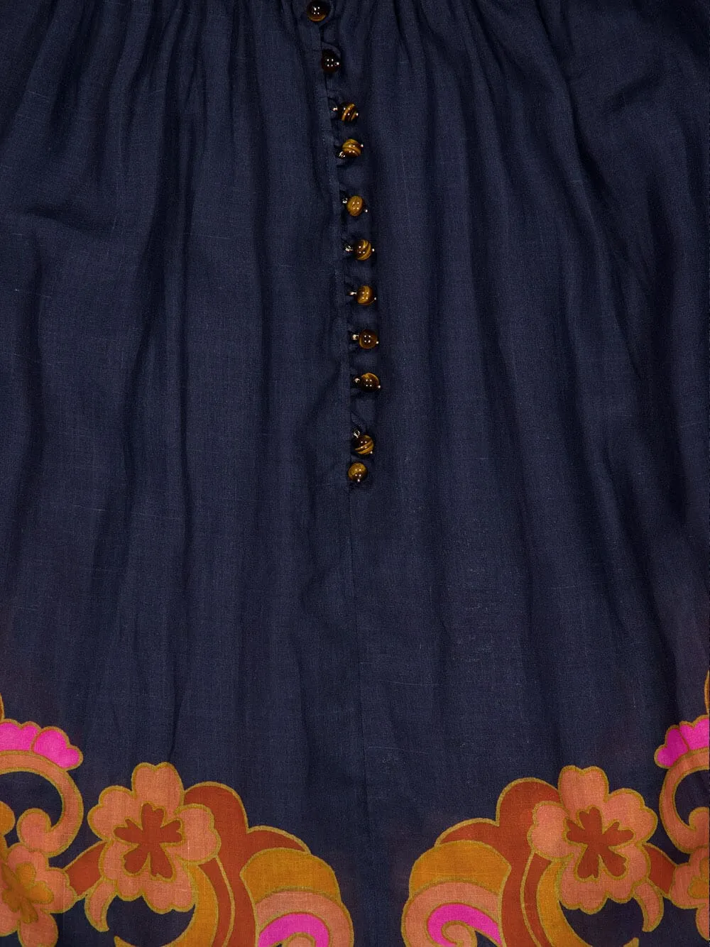 Acadian Lantern Floral Puff Sleeve Dress