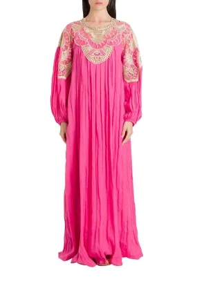 Alberta Ferretti Embroidered Maxi Dress