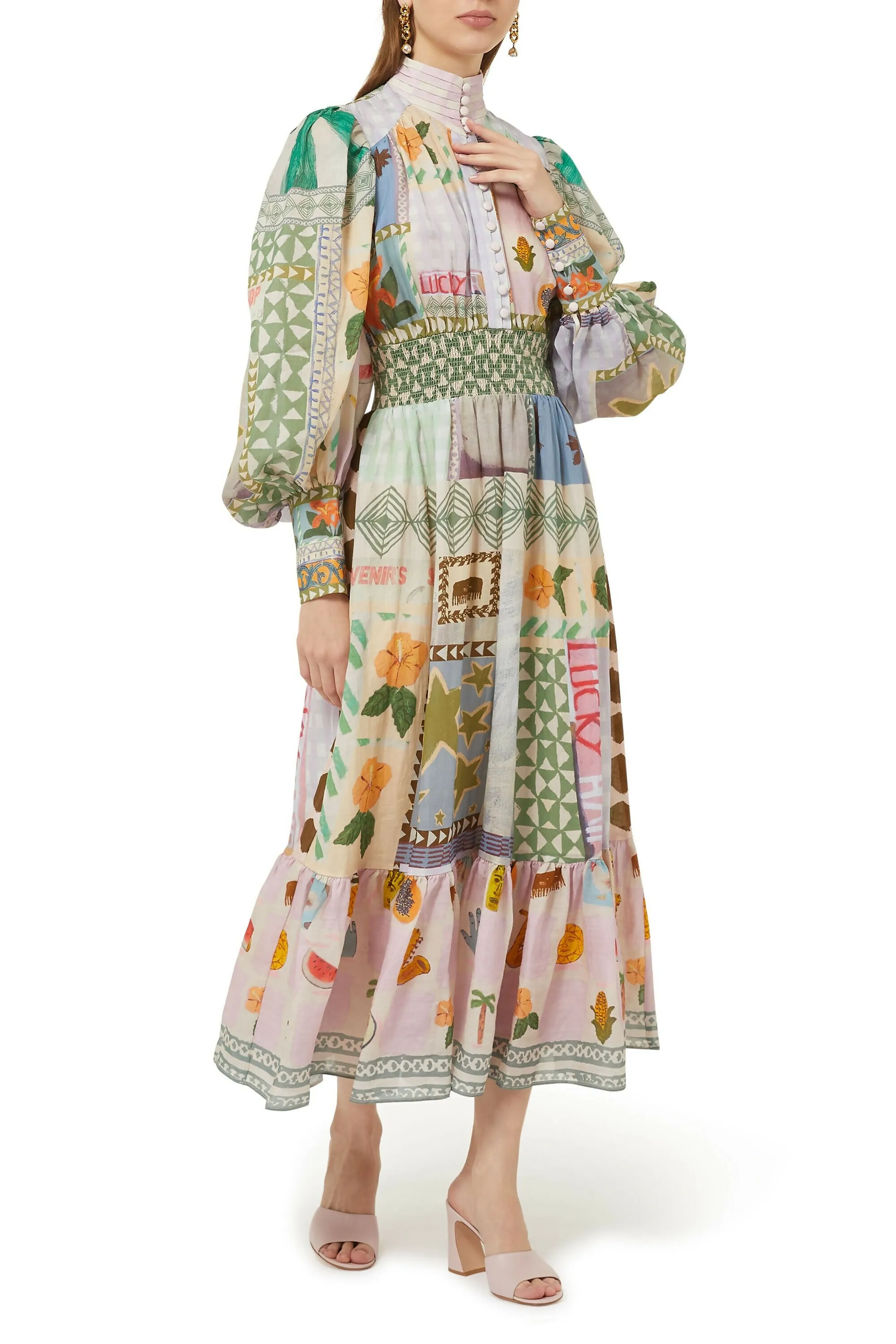 Alemais Emma Gale Shirtdress Multi Size AU 12 & 14