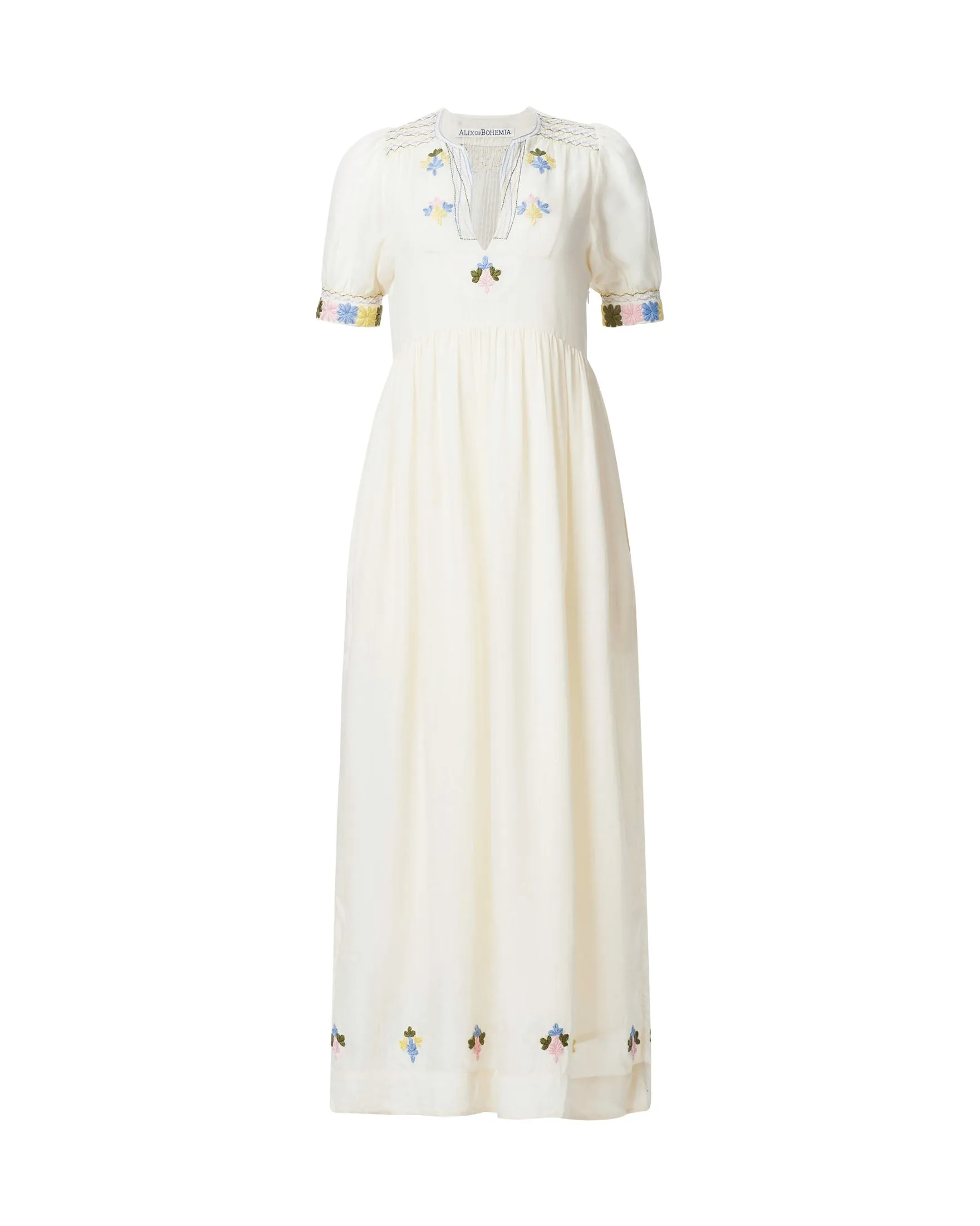 Alix of Bohemia waverly oyster dress ivory