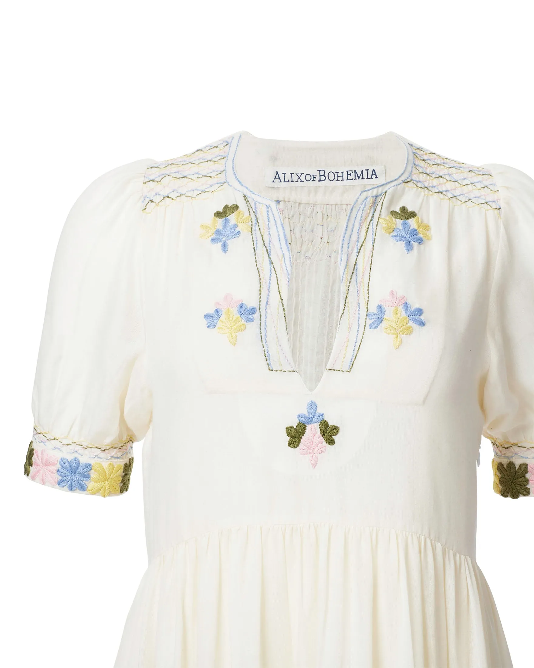 Alix of Bohemia waverly oyster dress ivory