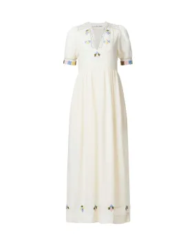 Alix of Bohemia waverly oyster dress ivory