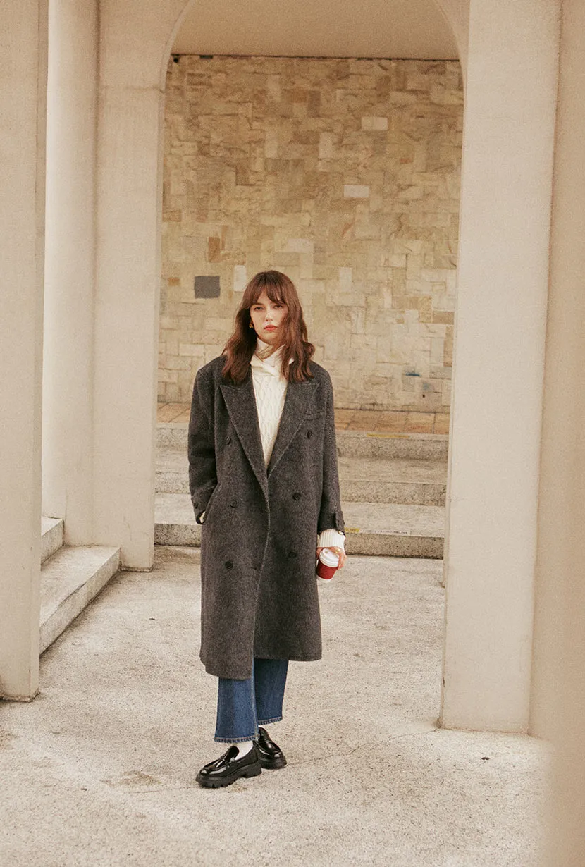 Allister Wool Coat - Charcoal