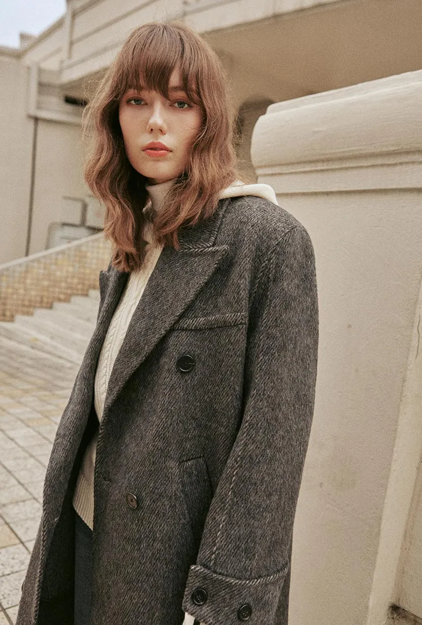Allister Wool Coat - Charcoal