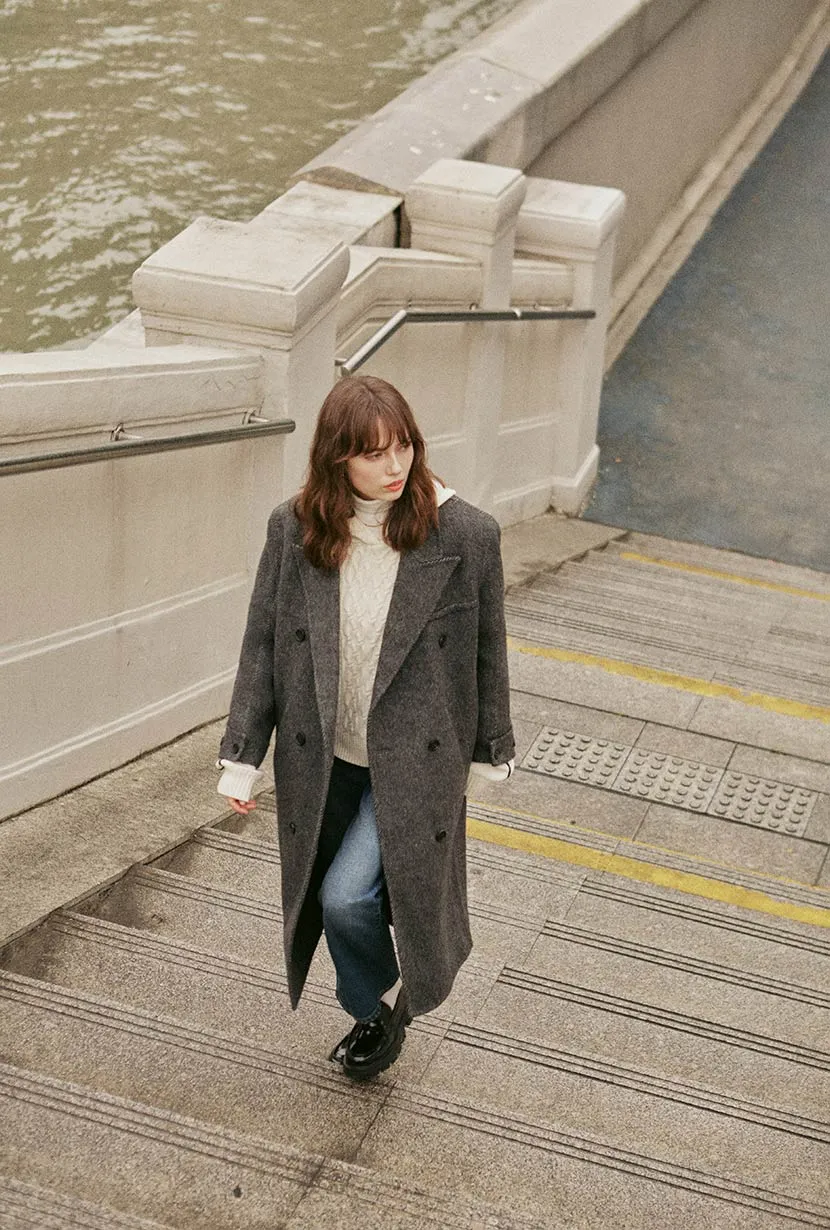 Allister Wool Coat - Charcoal
