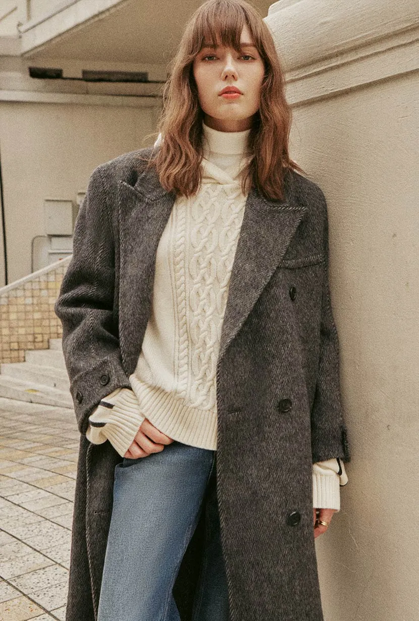 Allister Wool Coat - Charcoal