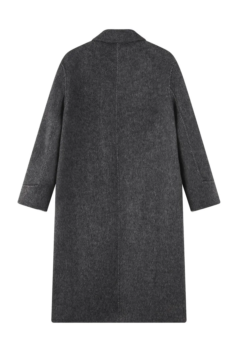Allister Wool Coat - Charcoal