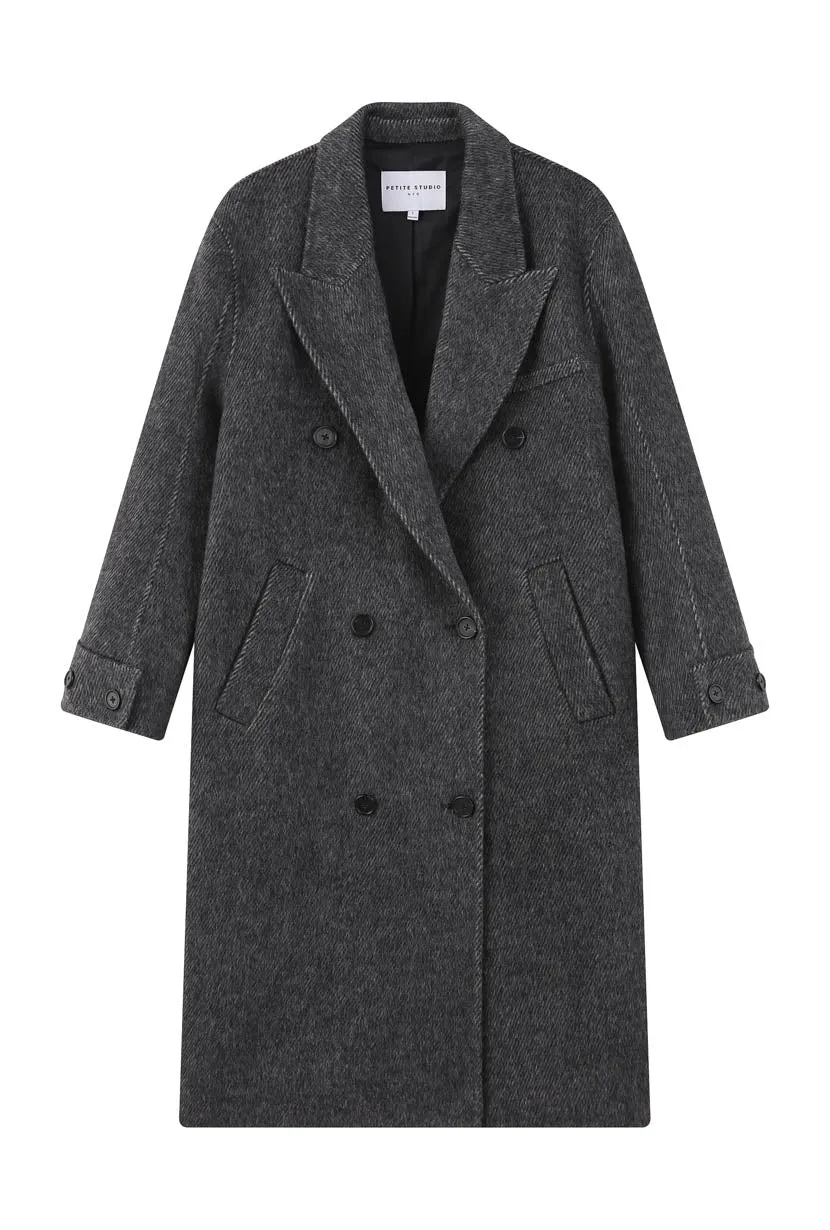 Allister Wool Coat - Charcoal