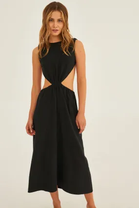 Aphrodite Midi Dress Black