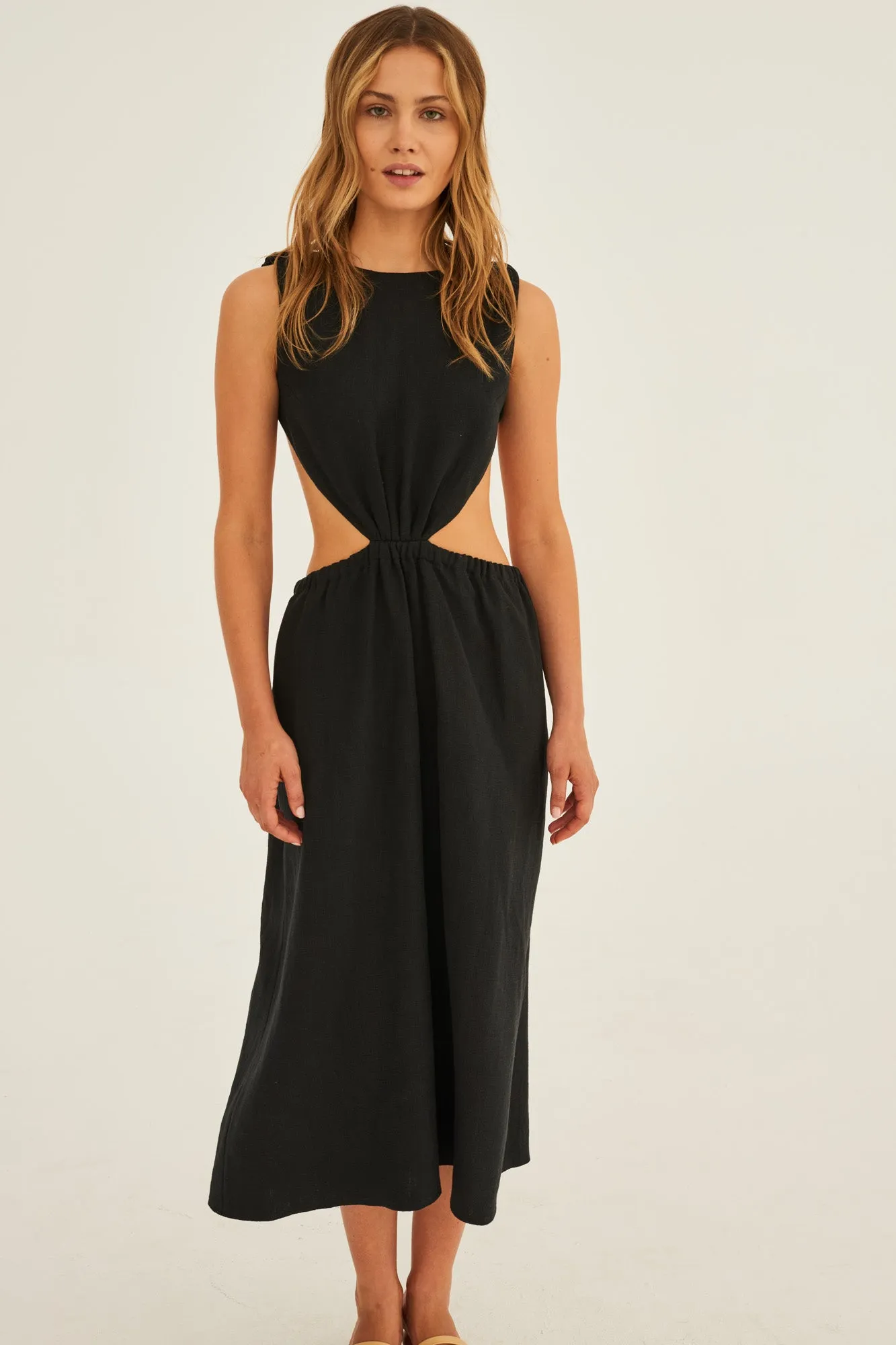 Aphrodite Midi Dress Black