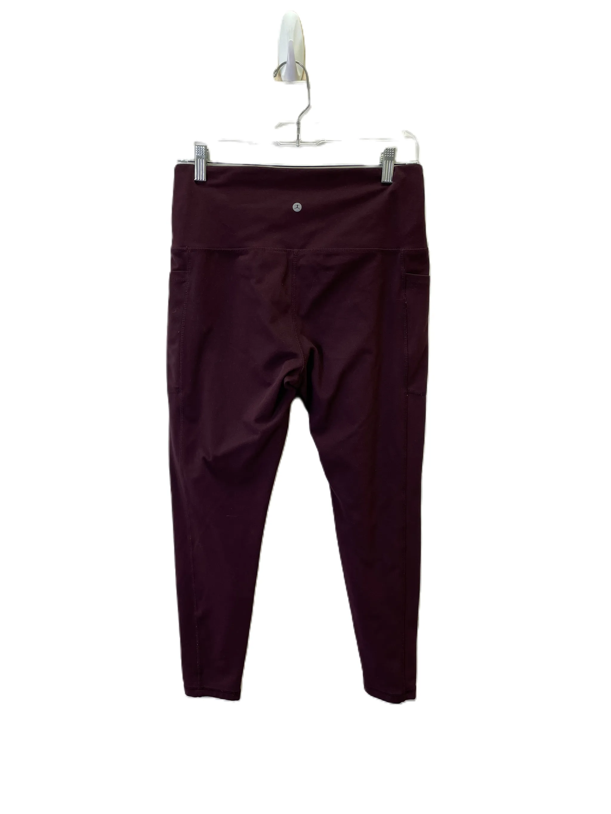 Athletic Leggings By Danskin In Red, Size: L