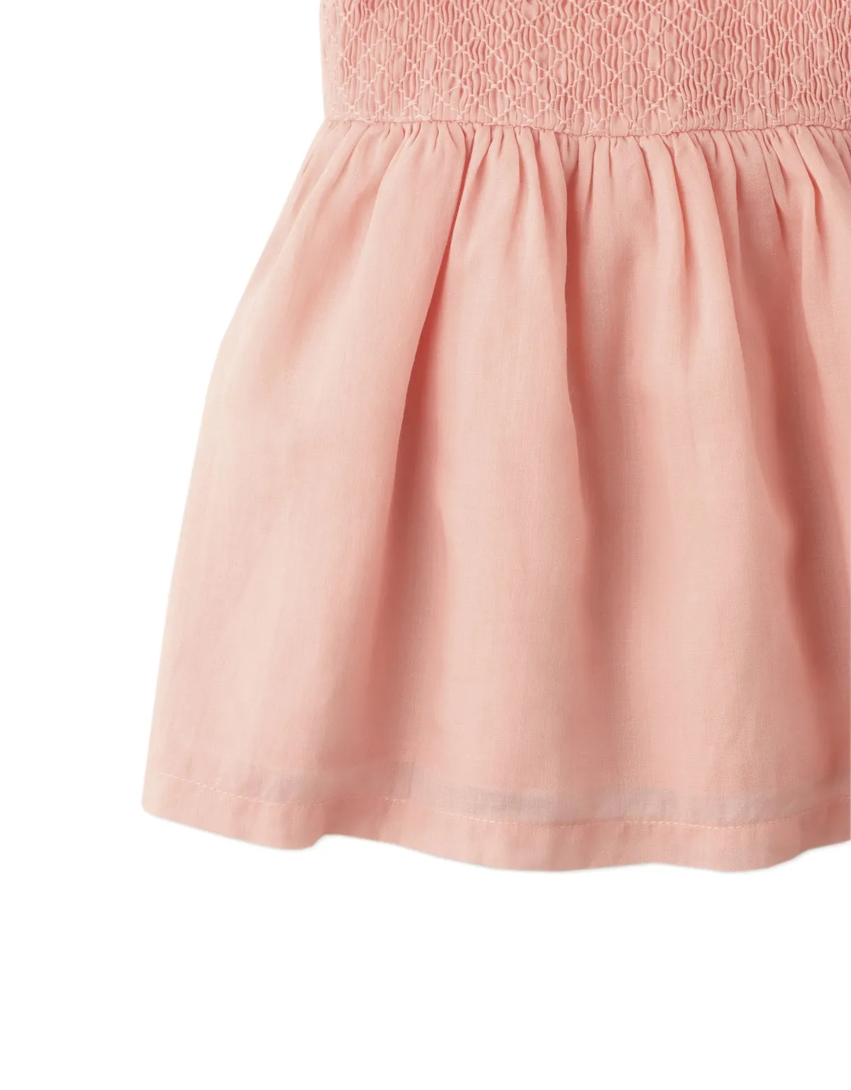 BABY GIRLS SMOCKED DRESS WITH RUFFLES