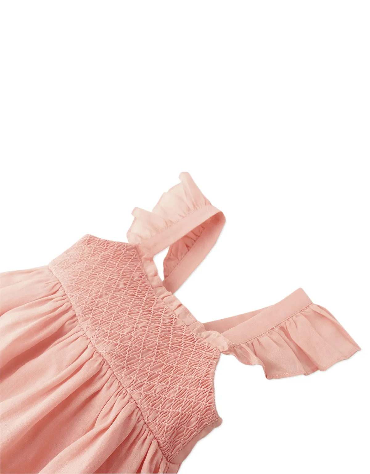 BABY GIRLS SMOCKED DRESS WITH RUFFLES