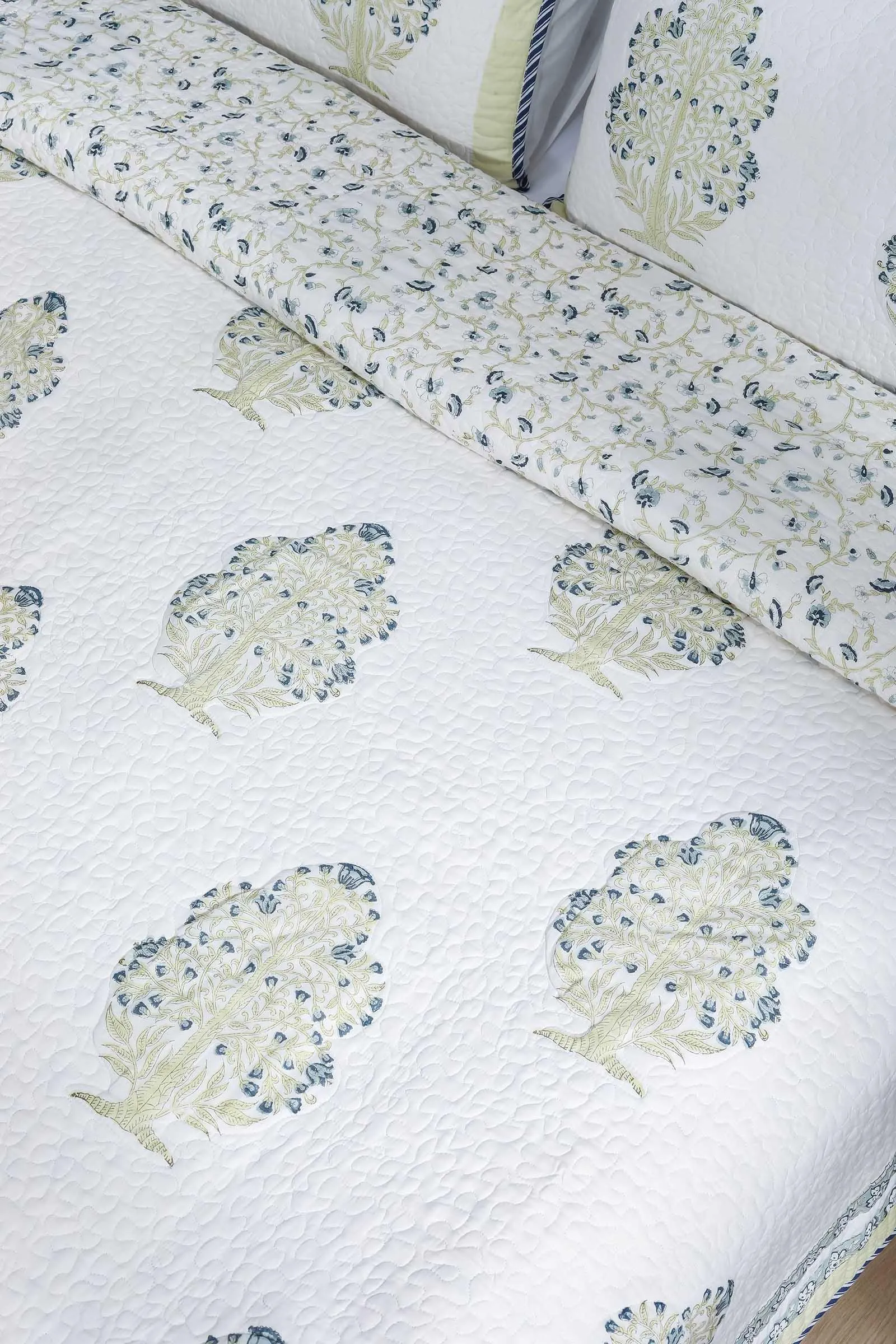 Bagh E Hur Quilted Cotton Bedcover