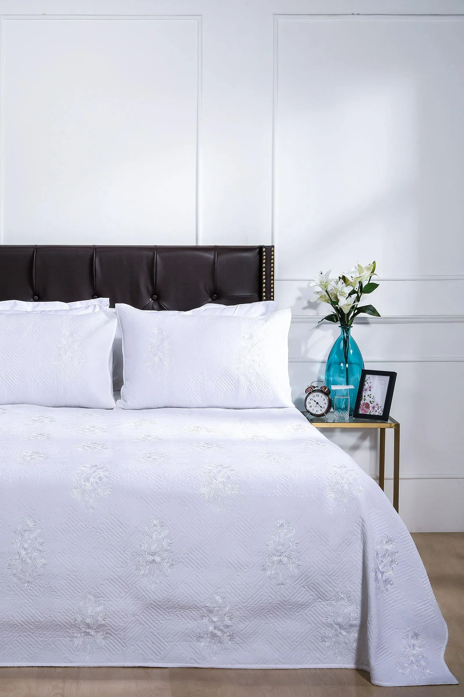 Bagh E Shabnam Cotton Embroidered Bedcover