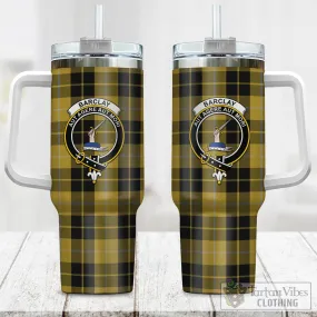 Barclay Dress Tartan and Family Crest Tumbler with Handle