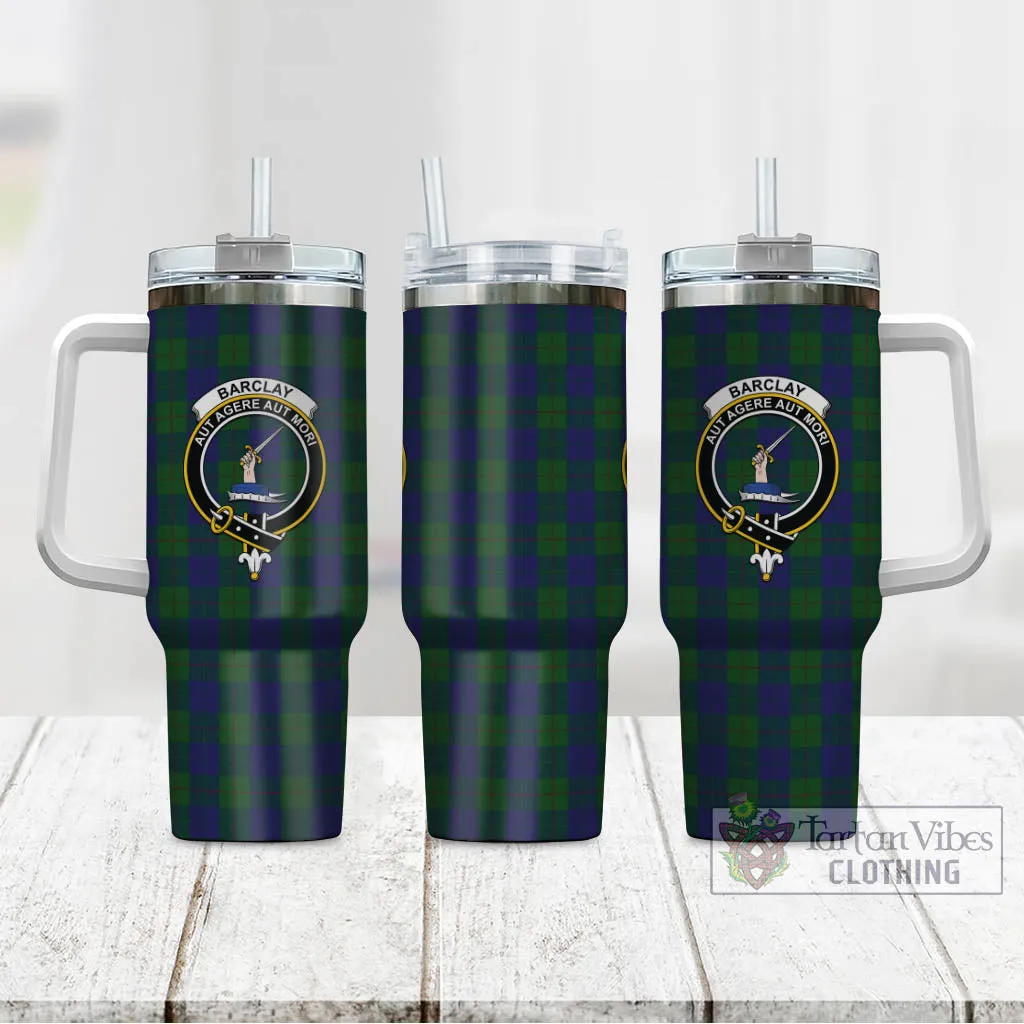 Barclay Tartan and Family Crest Tumbler with Handle