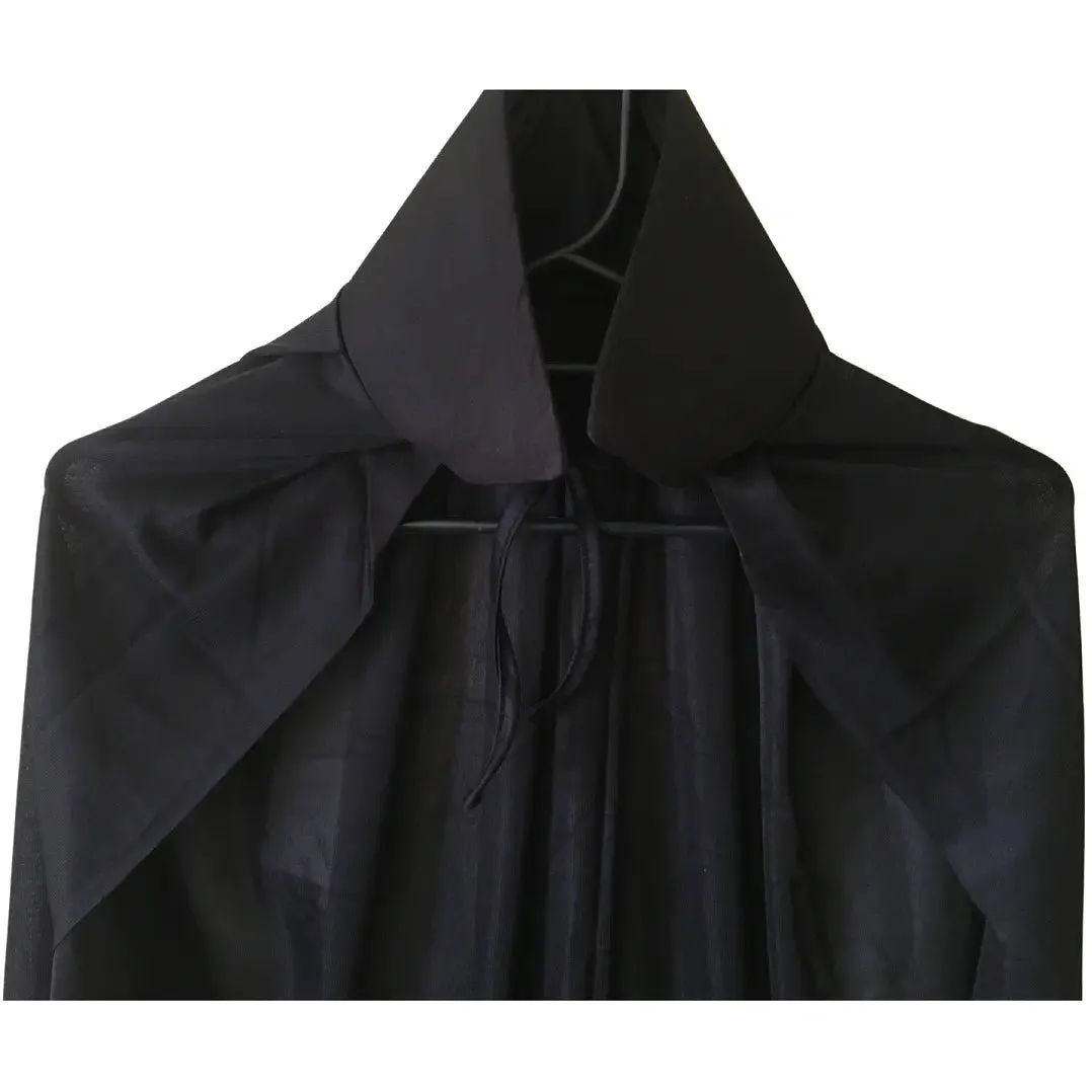 Black Cape 140cm Single Layer Halloween Costume