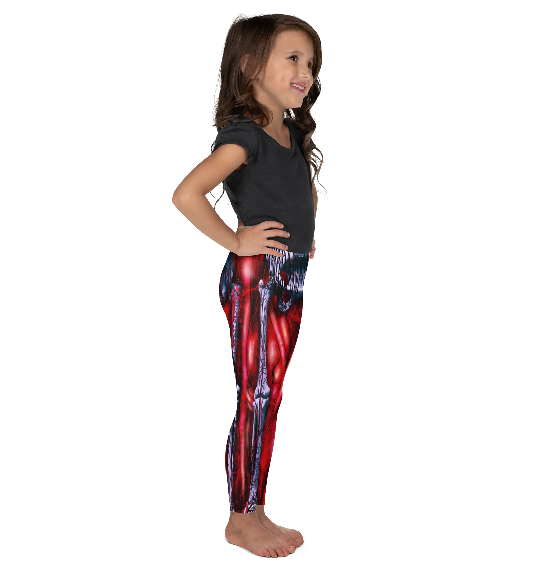 Blooded Muscles Horror Kids Leggings