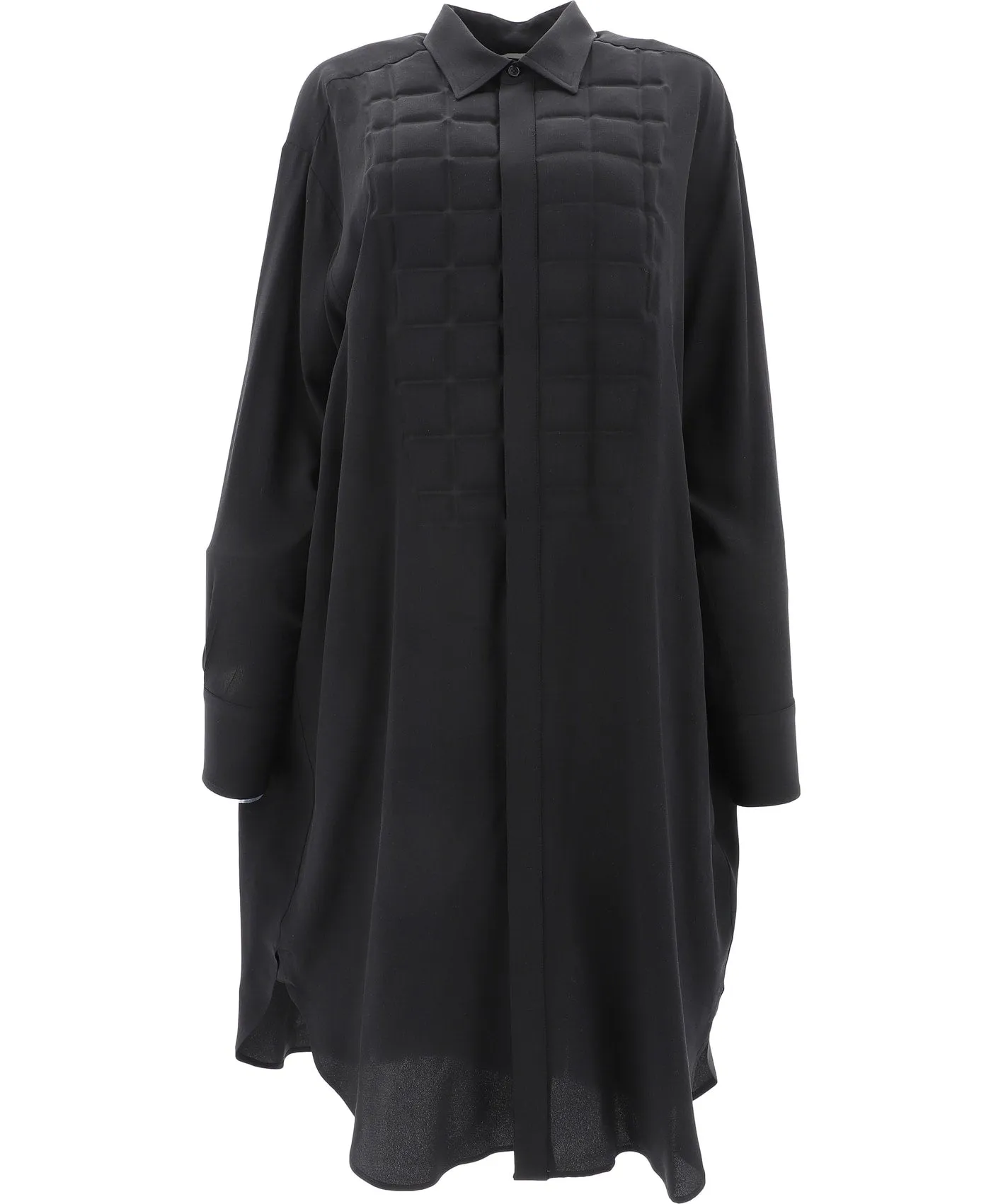 Bottega Veneta Quilted Front Shirt Dress