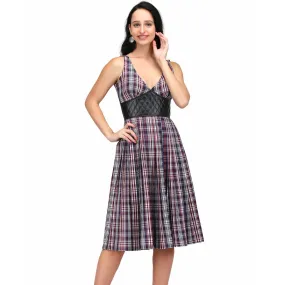 Brgenia Mid Length Scottish Check Dress