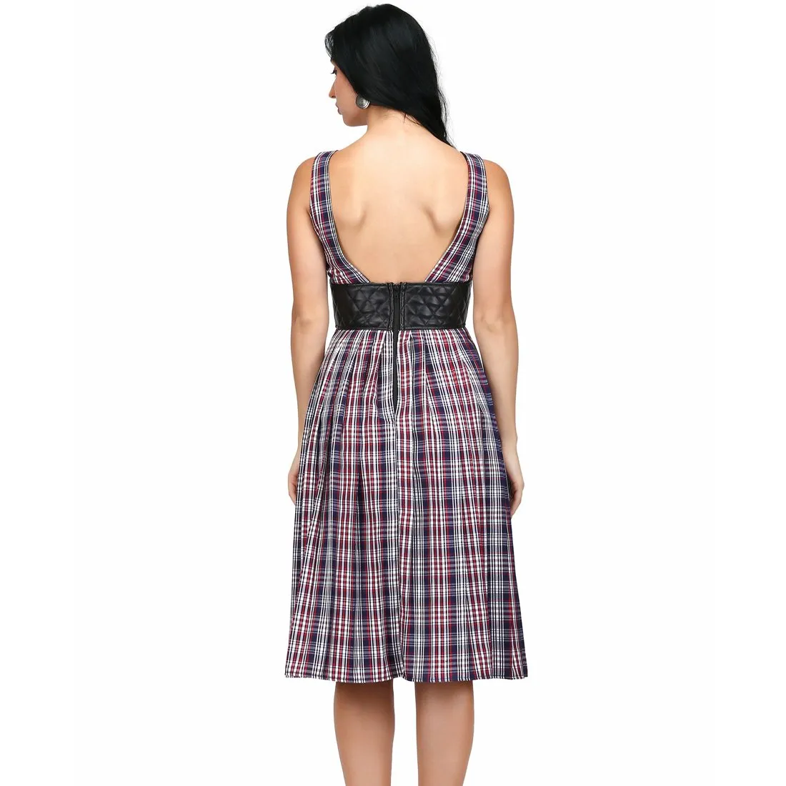 Brgenia Mid Length Scottish Check Dress