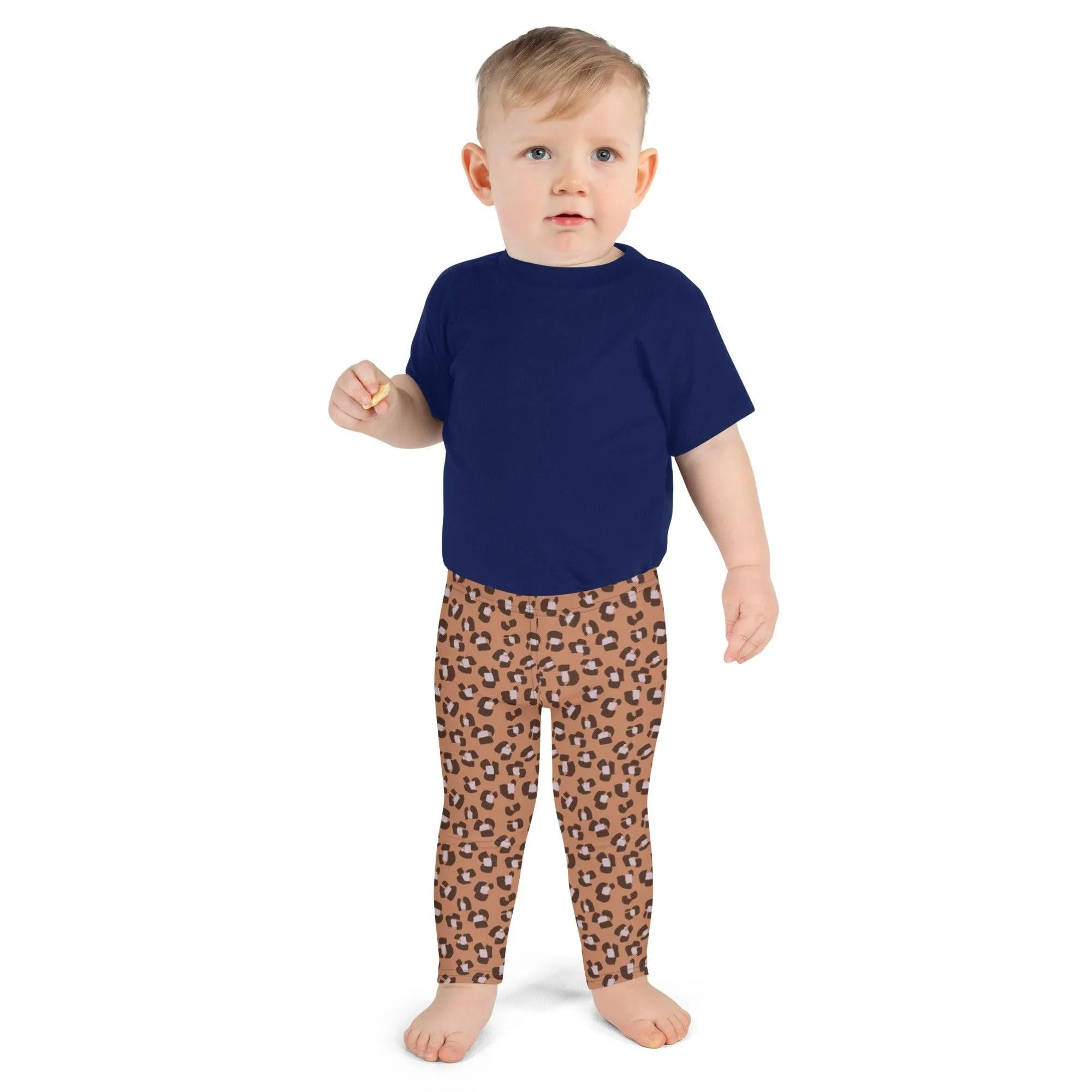 Brown Animal Print Kid's Leggings