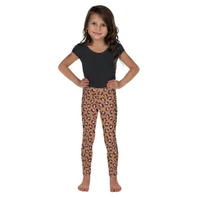 Brown Animal Print Kid's Leggings