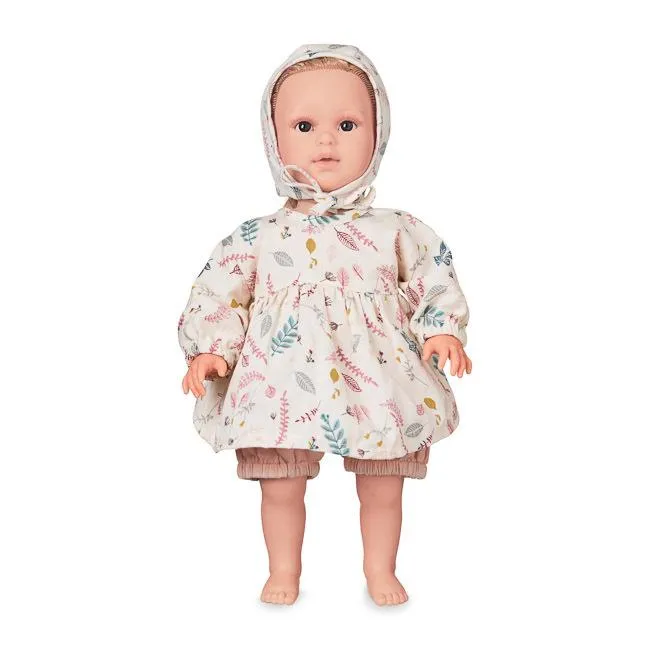 CAM CAM Doll's Clothing Set & Bonnet Pressed Leaves Rose