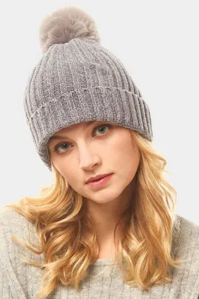 Camelot Chenille PomPom Beanie | URBAN ECO SHOP