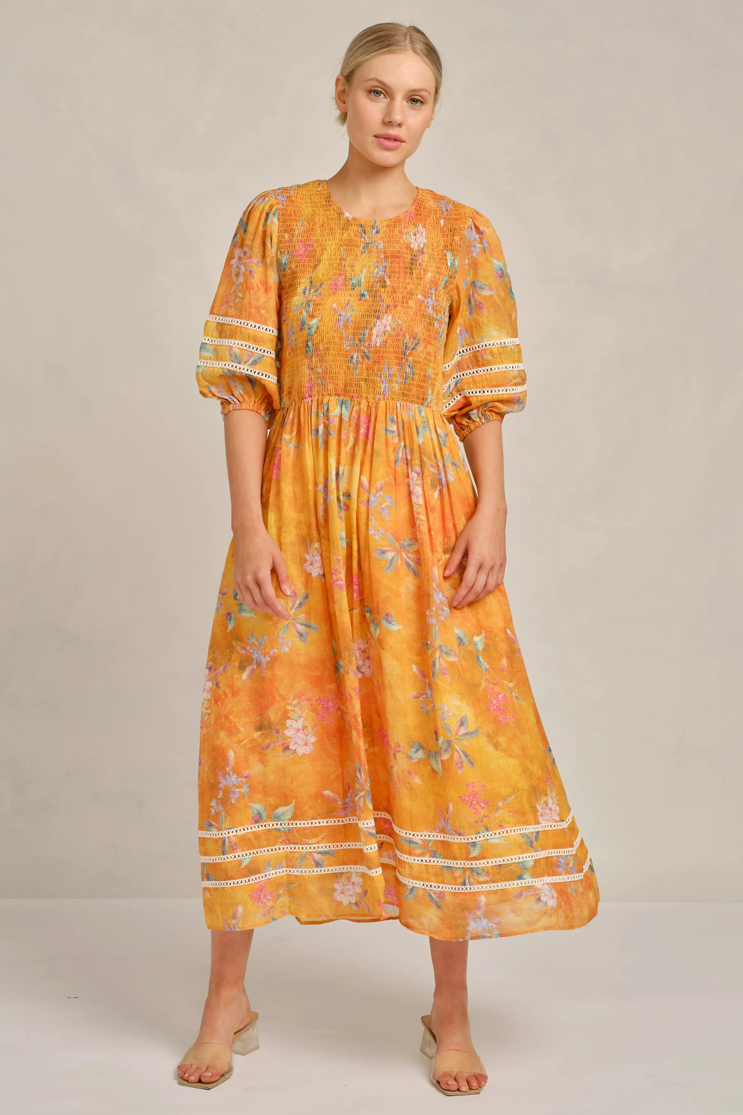 Cameo Dress in Delilah Sunset