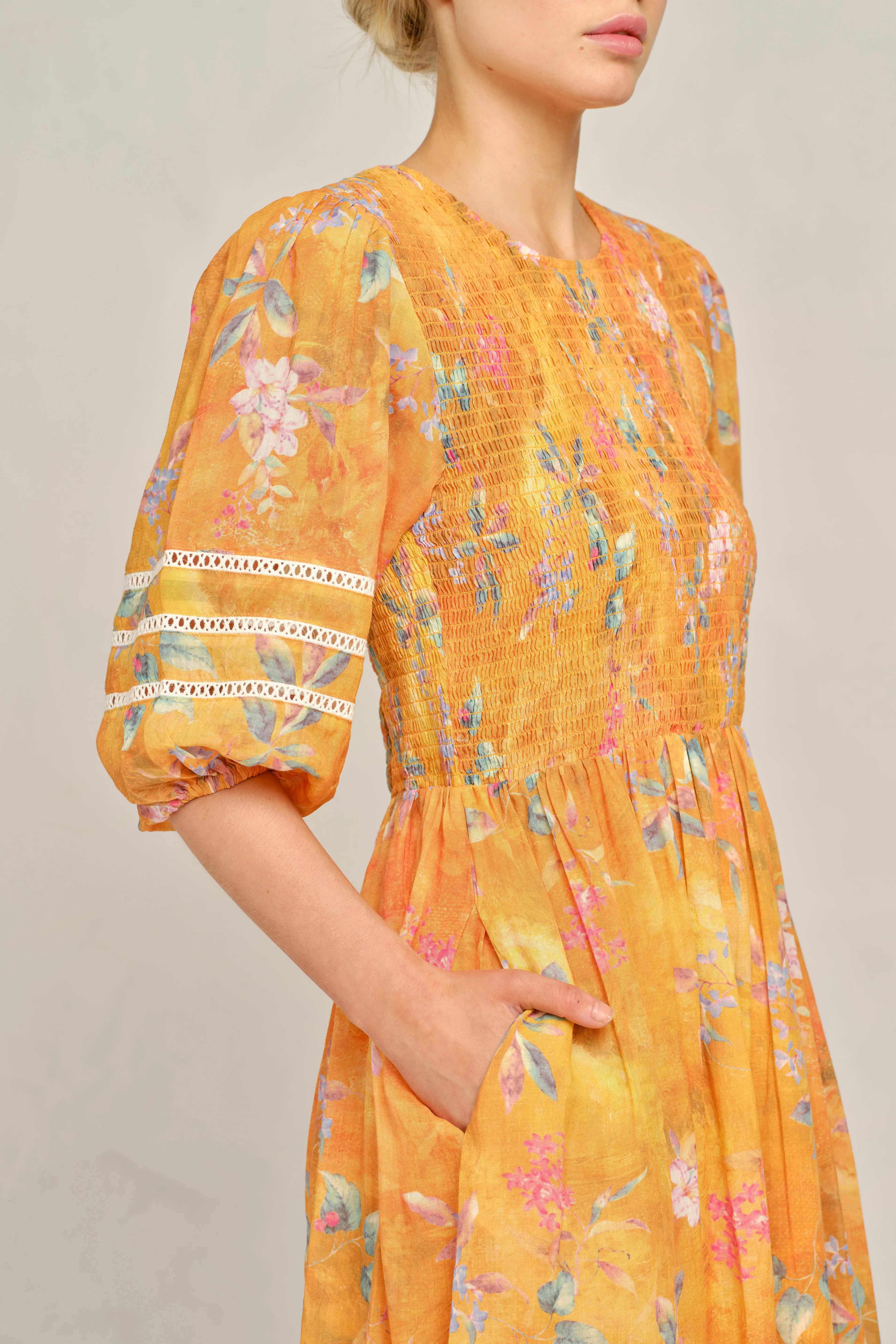 Cameo Dress in Delilah Sunset