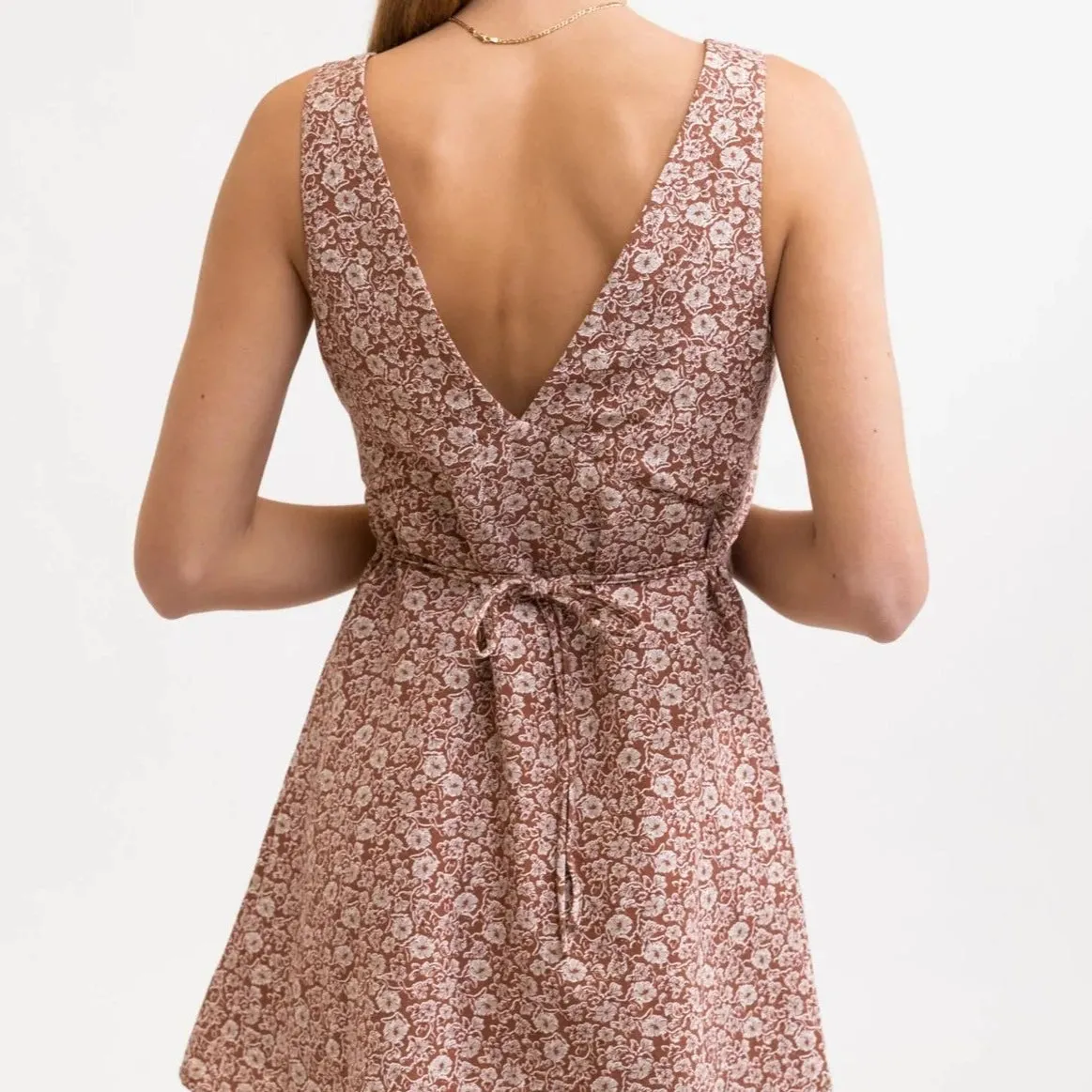 Carmella Mini Dress (Cocoa)
