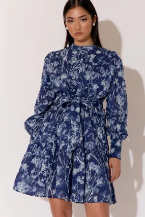 Celeste Long Sleeve Print Dress Print
