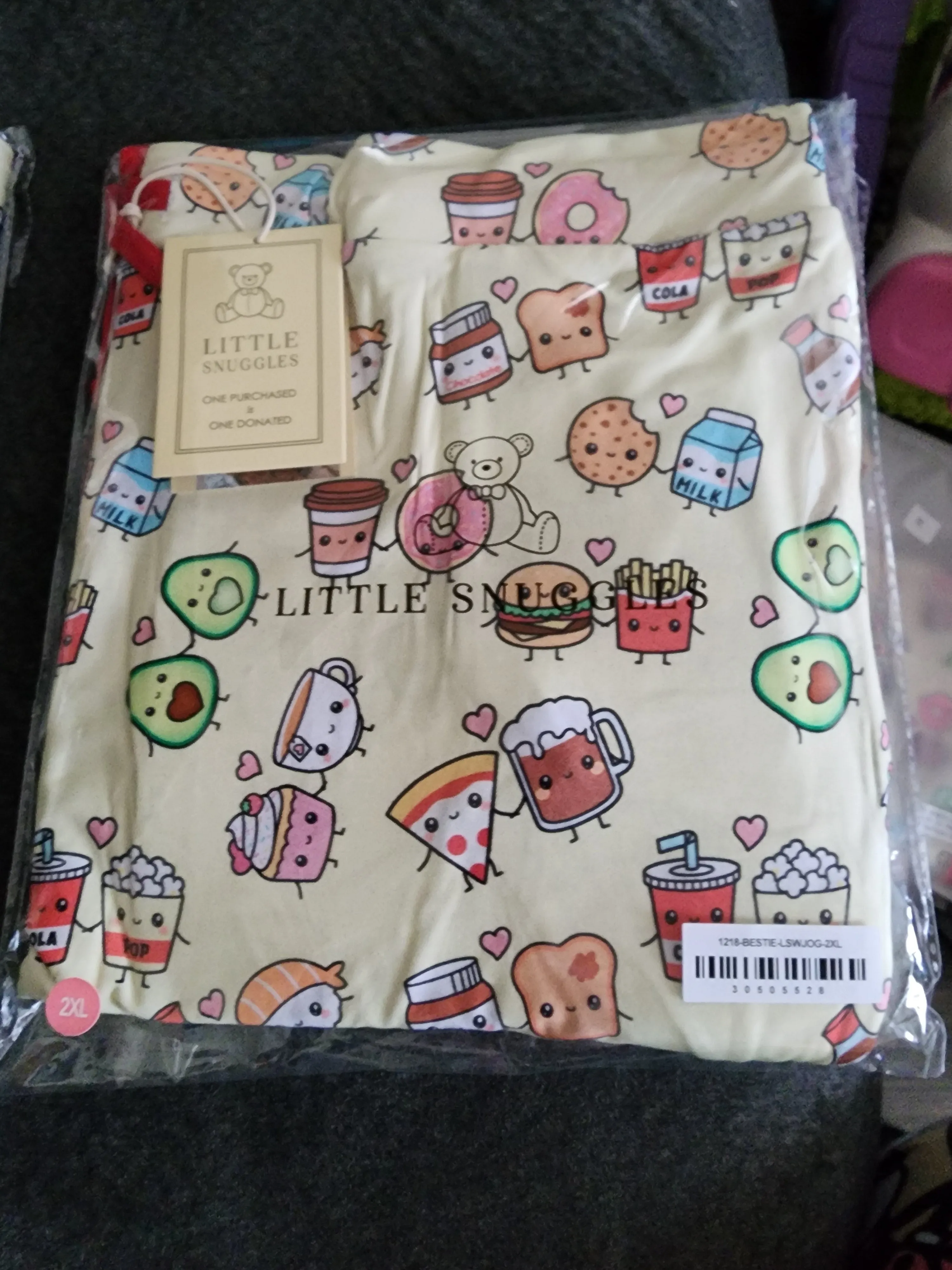*Charlies Project Cute Besties Food Jogger Leggings