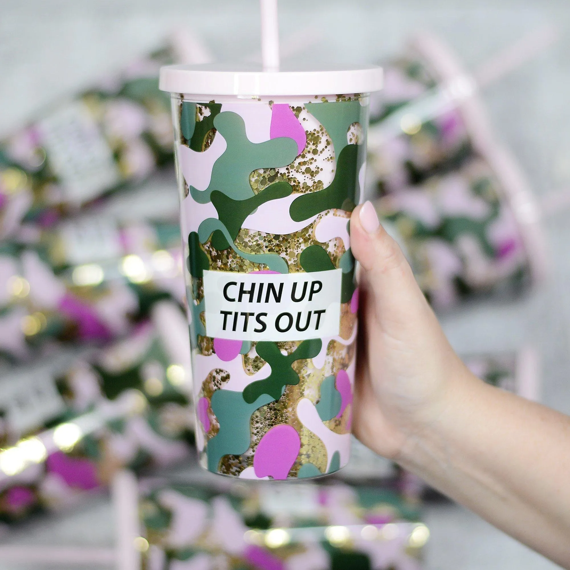 Chin Up Plastic Tumbler
