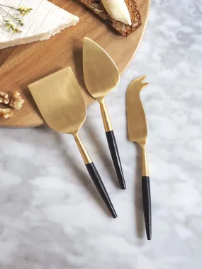 Clara Black Cheese Knives
