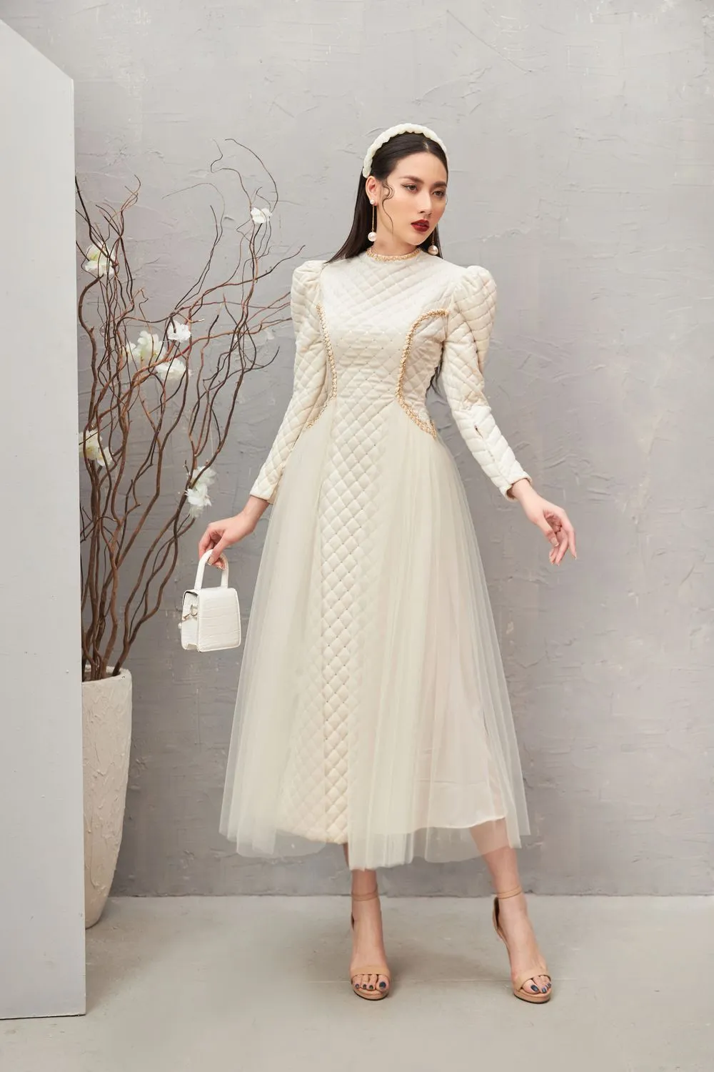 Clara Puffy Sleeves Dress