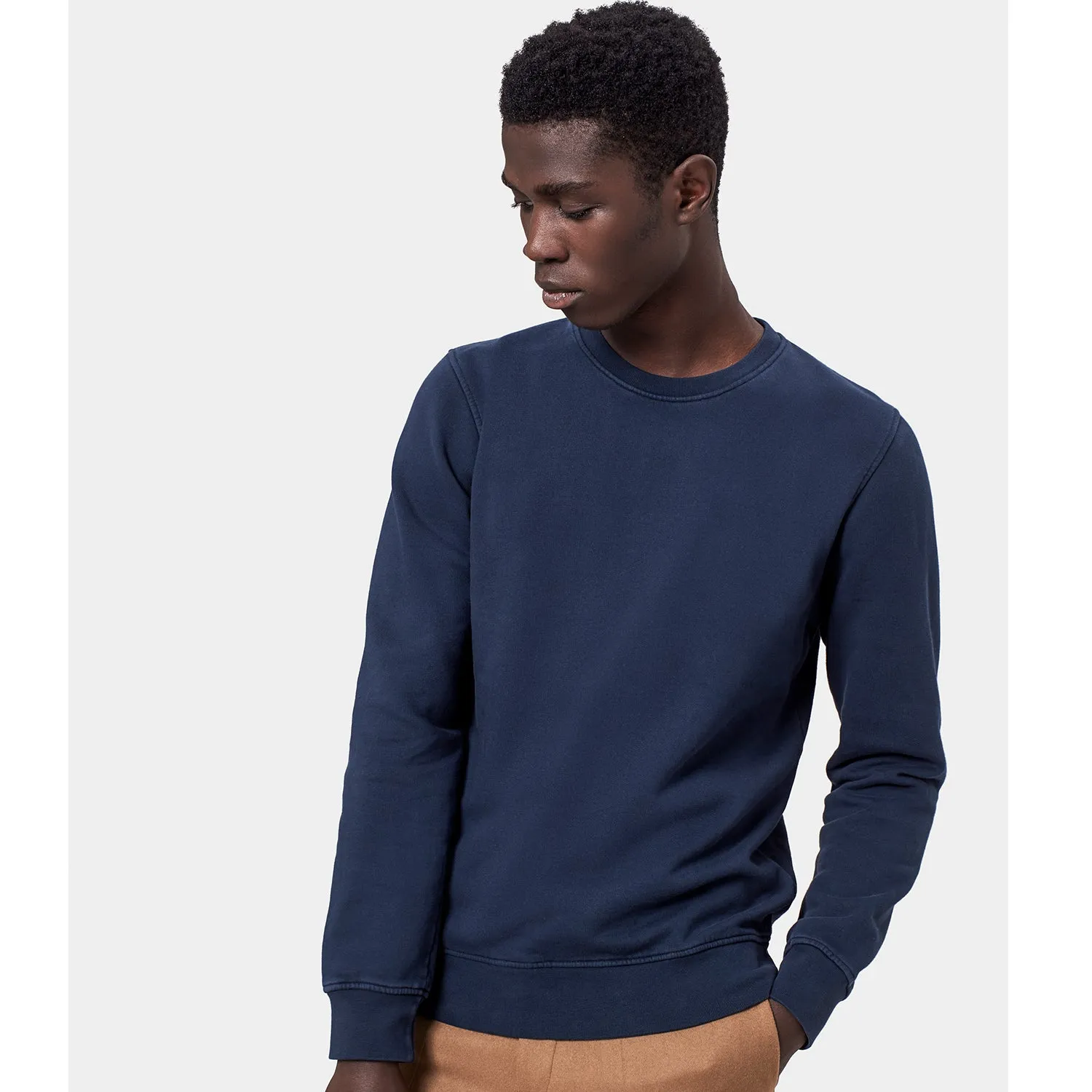 Classic Organic Unisex Crewneck Sweatshirt, Burned Yellow
