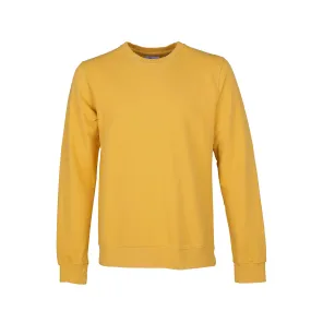 Classic Organic Unisex Crewneck Sweatshirt, Burned Yellow