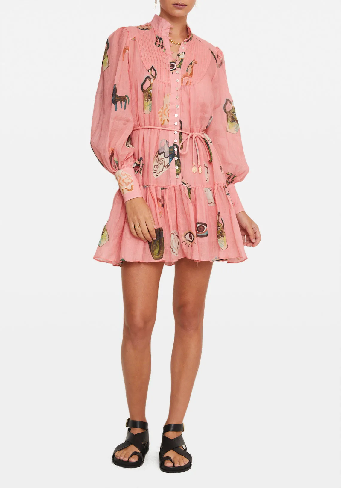 CLEO SMOCK MINI PINK