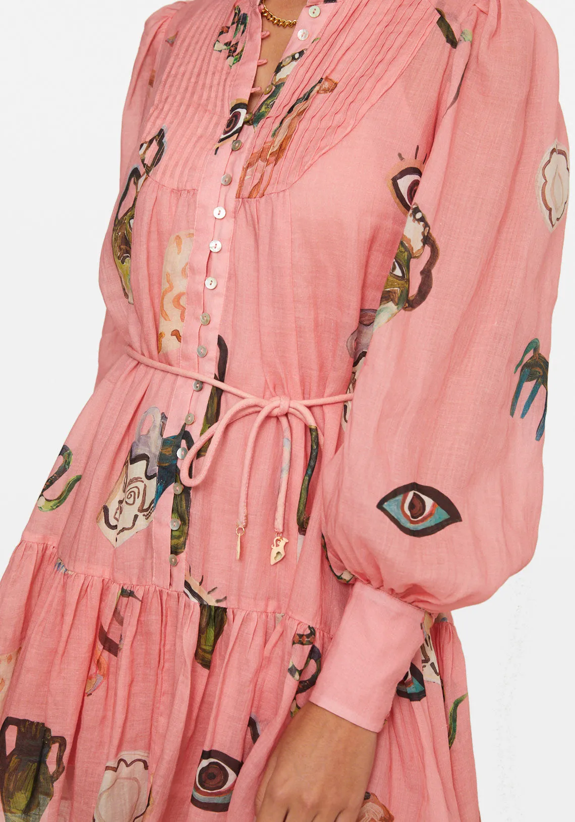 CLEO SMOCK MINI PINK