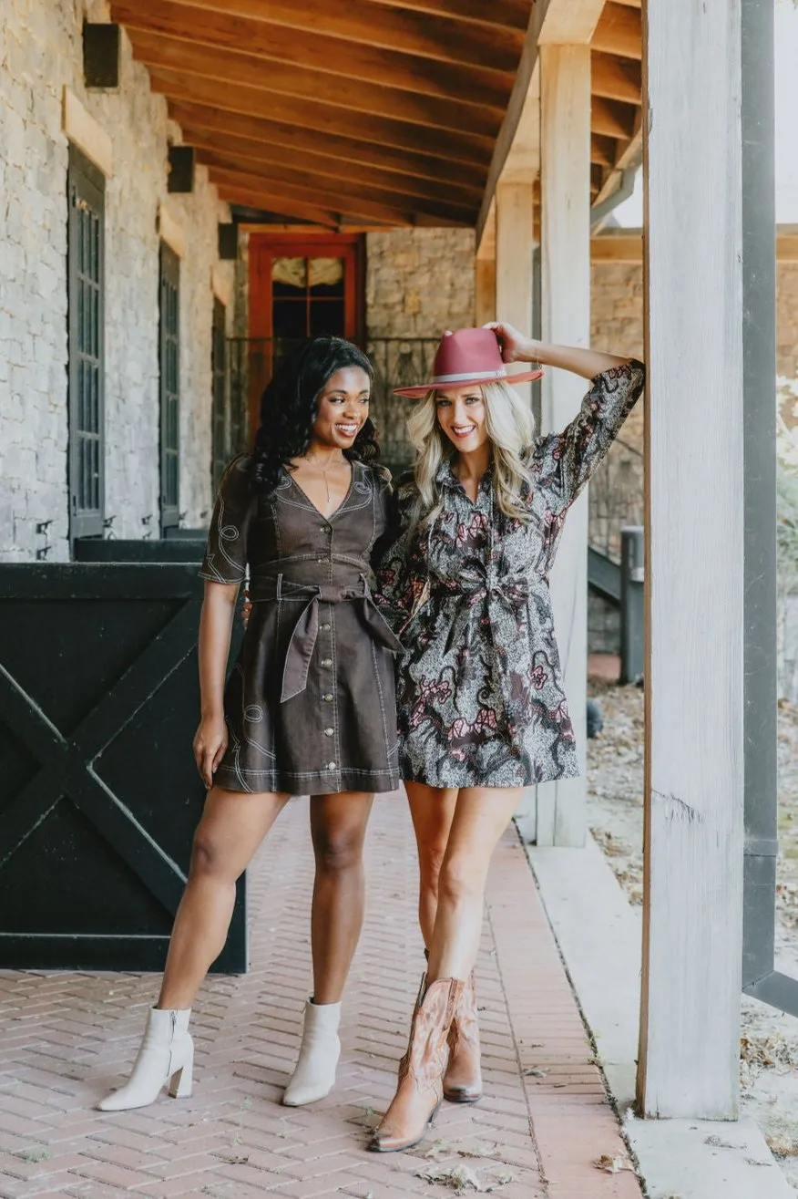 Cleobella Ivana Mini Dress in Castello Print