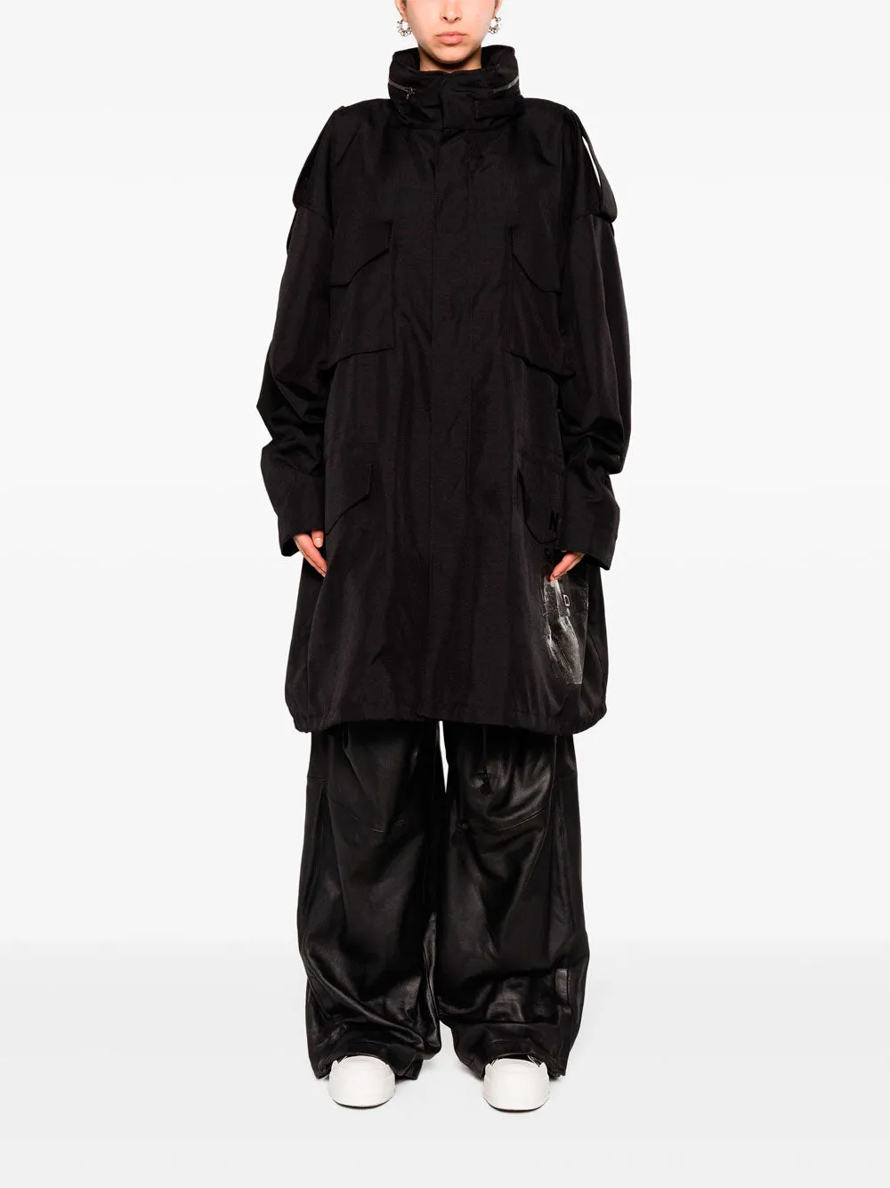 Concealed-hood Parka